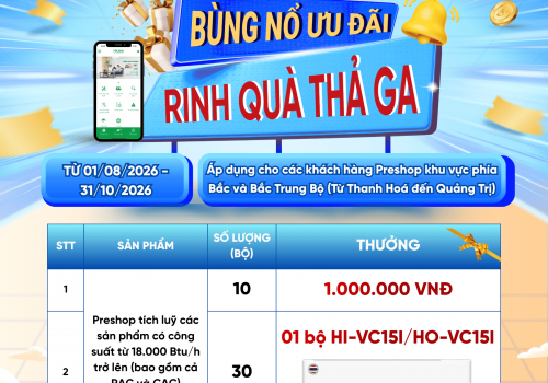 Chính sách thưởng tích luỹ tháng 08.2026: Bùng nổ ưu đãi - Rinh quà thả ga